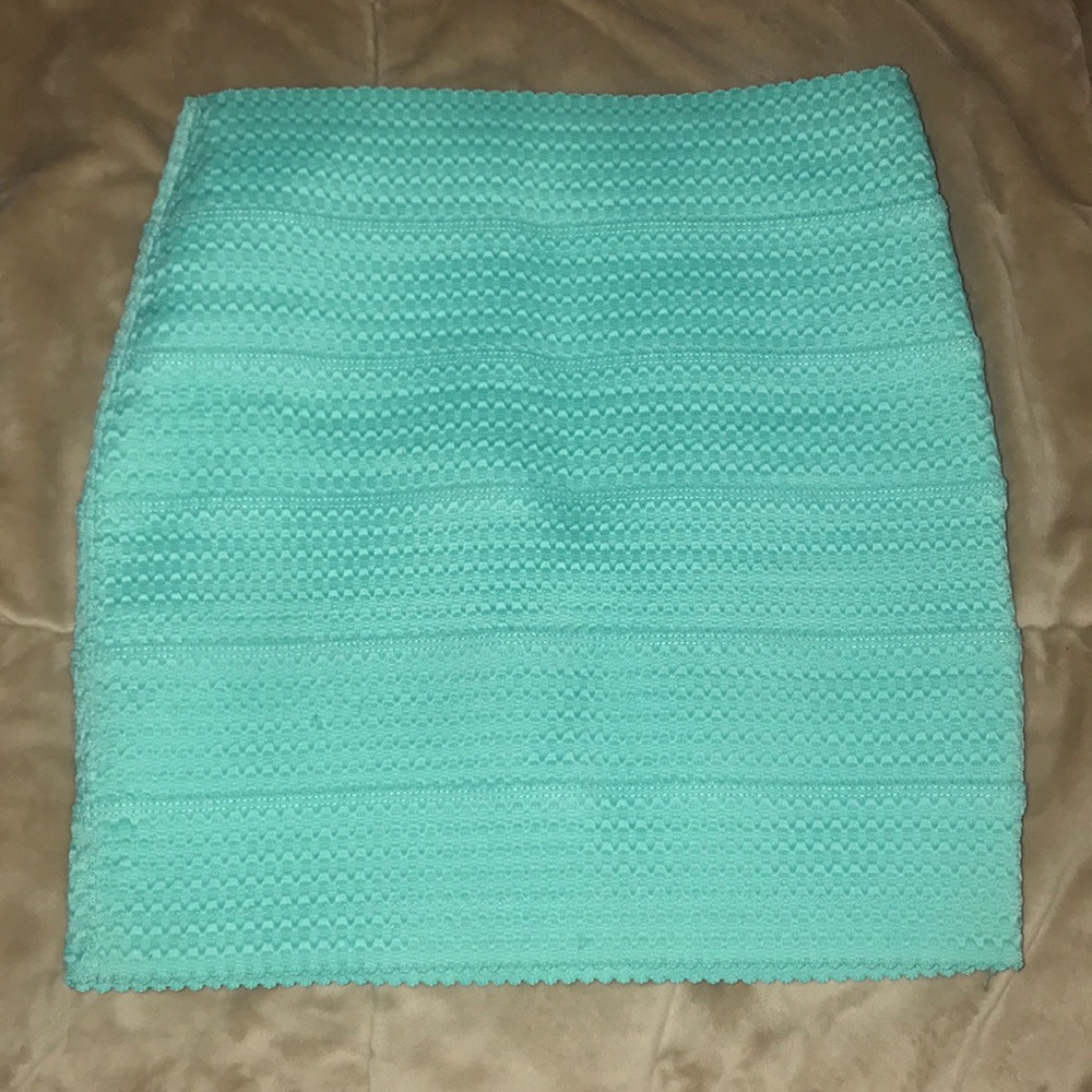 Turquoise Pencil Skirt
